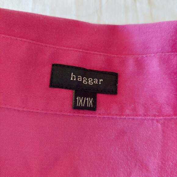 Hagger Women's Button Up Pink Shirts, Size 1X - Picture 7 of 8